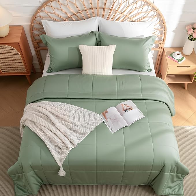 NEXHOME PRO 100% Viscose from Bamboo Comforter Oversized King Size - Ultra-Soft, Breathable, Lightweight All-Season & Summer Duvet Insert, Natural Temperature Regulating for Cooling Sleep 12098