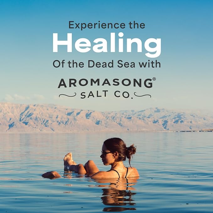 Aromasong Ultimate Relaxation Bundle: 100% Pure Dead Sea Salt (19lb) & 100% Pure Dead Sea Magnesium Flakes (12lb) for Bath Soaks & Spa Treatments