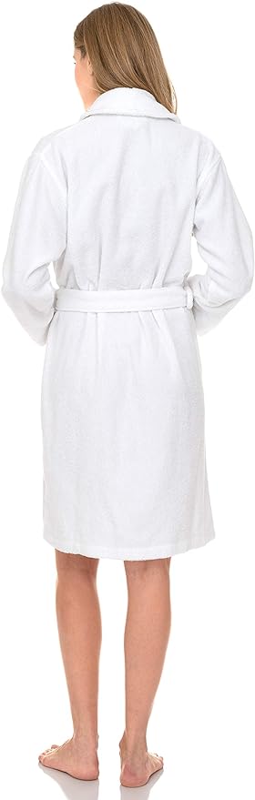 TowelSelections Women’s Robe, 100% Cotton Short Terry Shawl Bathrobe