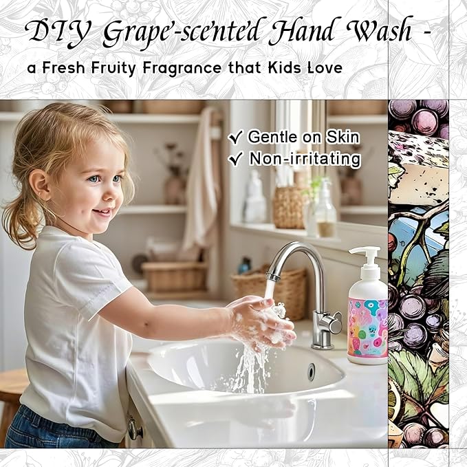 HIQILI Grape Fragrance Oil for Diffusers, Perfume & Room Spray - 1 Fl Oz | for Making Candles, Hand Soap, Air Freshener, Long Lasting Fruity Scents - 30 ML