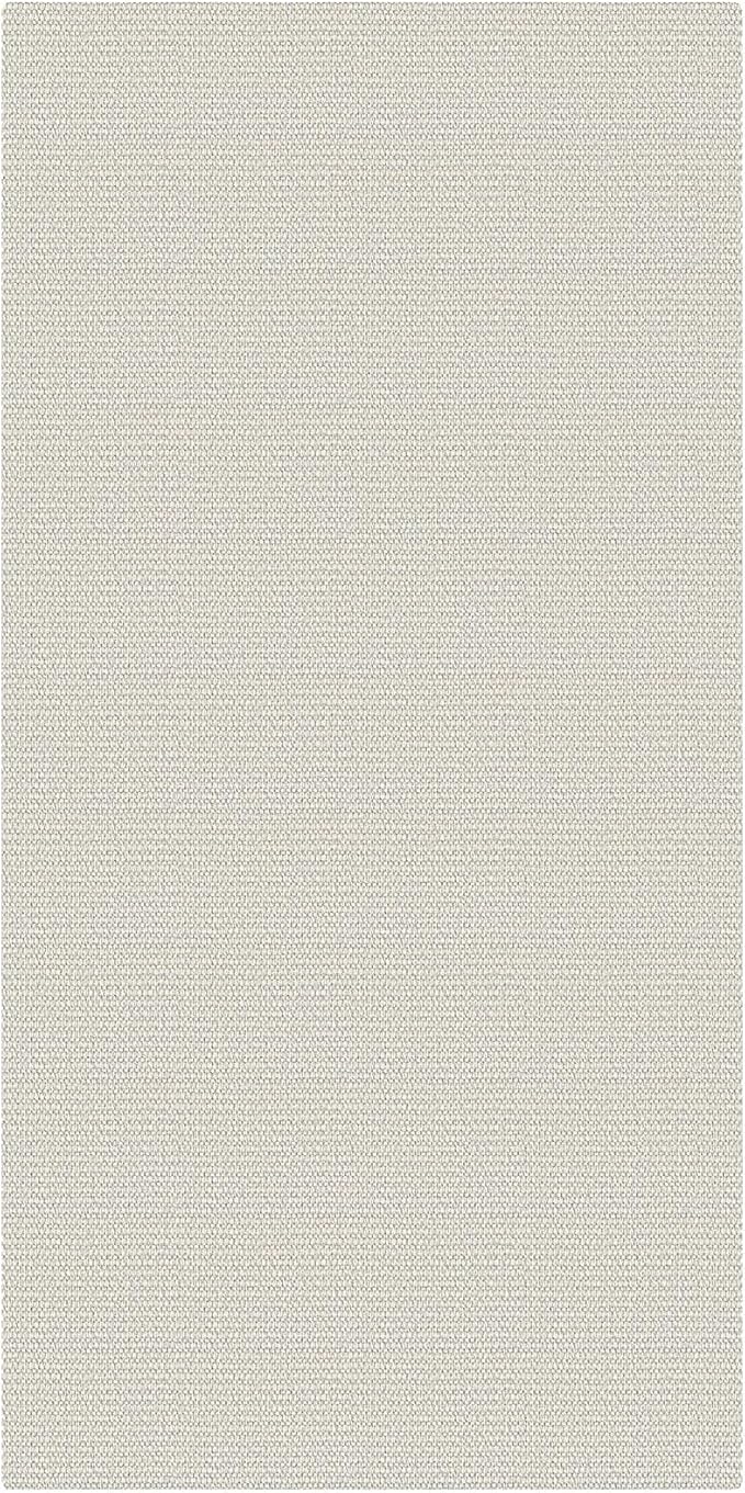 EARTHALL Washable Runner Rug 3x6 Ft Non Slip Runners for Hallways Wide Cotton Rubber Backed Kitchen Runner Braided Indoor Floor Carpet Runners for Entryway, Hallway, Kitchen, Bedroom, Cream/Grayish