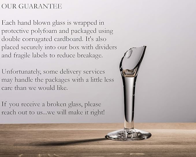 Dos Sueños Hand Blown Mexican Drinking Glasses – Set of 6 Natural Clear Tumbler Glasses (10 oz each)