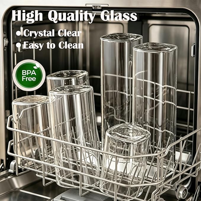 VIEWELLD 1.2 Qt Square Glass Storage Containers with Lids, glass jar with airtight lid, Glass Canister for Pantry Cookie Cereal Rice Sugar Tea Coffee Beans Spice, Square Set of 4