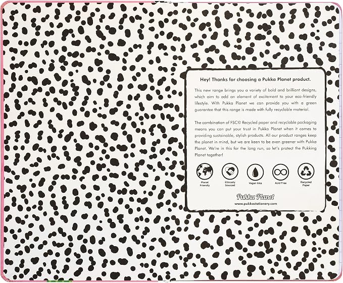 Pukka Pad, Pukka Planet A5 Soft Cover Notebook - Casebound Journal Featuring Acid-Free, Vegan Inks and Glue with Ethically Sourced Recycled Paper, 8.46 x 5.27in - Help Save the Planet