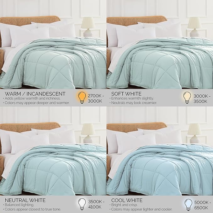 Southshore Fine Living, Inc. Twin Comforter Set, Down-Alternative Blue Comforters/Bedspreads Twin/XL Bedding, Soft, Fluffy and Cozy, Machine Washable, Pet Hair Resistant Bedding, Sky Blue