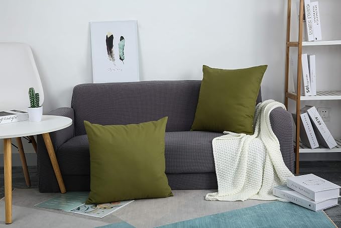 TangDepot 100% Cotton Solid Throw Pillow Cover 28x28 Orange | 100% cotton, same-color zip, machine wash & air dry. For living room, bedroom, office, car. 42 colors, 451 sizes. Cover only.