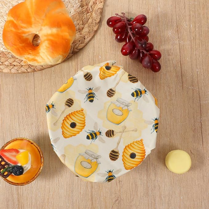 Beeswax Wraps for Food Roll (13x40 inch) Reusable Beeswax Paper | Cut-to-Size for Bread, Cheese, Kitchen Storage, Washable Plastic Free