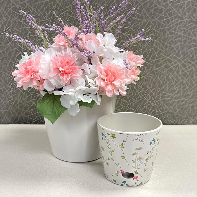 7" & 5" Self-Watering Plant Pot Set