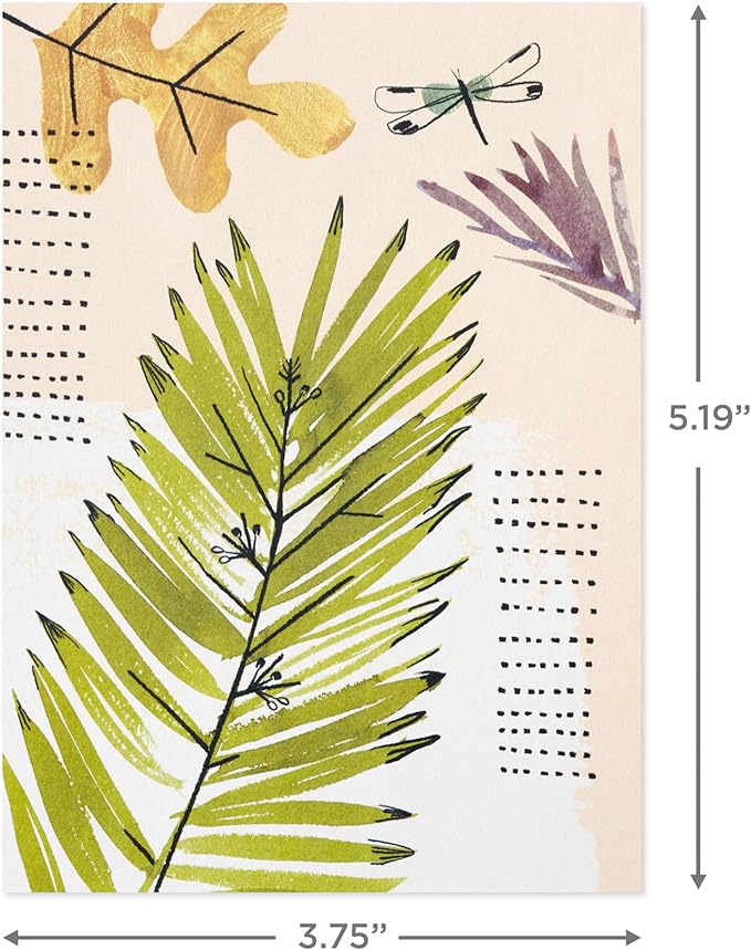 Hallmark Nature Note Card Assortment (48 Blank Cards with Envelopes) Artistic Trees, Leaves, Birds, Rocks