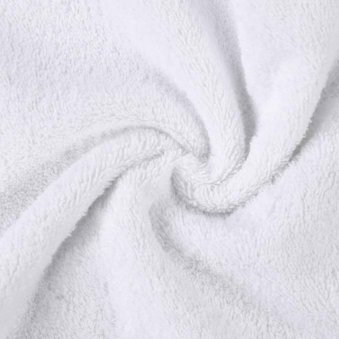 Superior 100% Organic Cotton Bath Towel Set of 3, Daily Use for Bathroom, Guest Bath, Quick Dry, Spa, Resort Towels, Absorbent, Home Essentials, 3-Piece Bath Towels, Oregon Collection, White