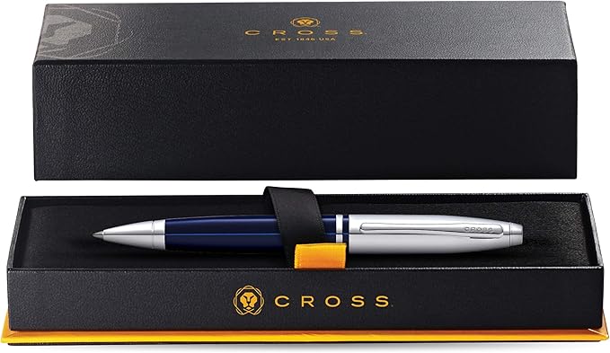 Cross Calais Chrome/Blue Ballpoint Pen
