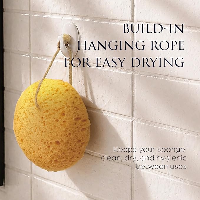 Spongentle Loofah Sponge for Shower and Bathing, Bath Sponge with Dual Texture, Shower Pouf for Gentle and Deep Exfoliation, Large Size Body Scrubber for Men & Women, PU Foam, 37% More Lather, 2 Pack
