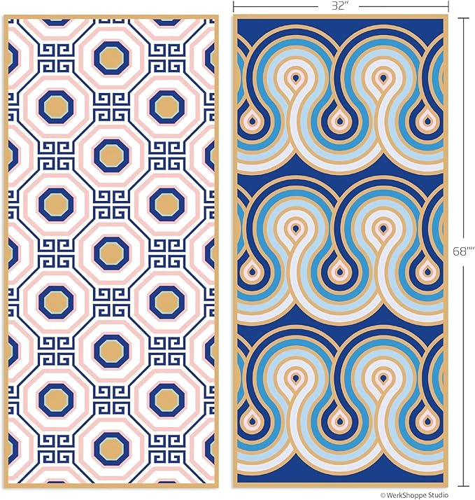 WerkShoppe Greek Key Tiles Go Big Towel