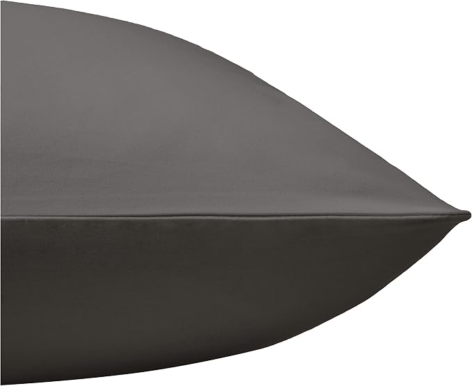 Amazon Aware 100% Organic Cotton 300 Thread Count Duvet Cover Set - Dark Gray, Full/Queen