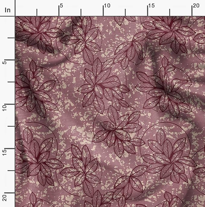 Soimoi Tribal Print - Brown, Moss Georgette Fabric Material - 42 Inch Wide, 1 Yard, Unstitched Versatile Fabric for Dresses, Skirts, Blouses, Drapery Projects