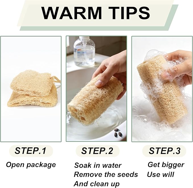 Natural Loofah Slices Cuts for Soap Making-20 Pack Organic Luffa Loofa Sponges for Soap Holder Handmade DIY Loofa Pet Toy Loofahs