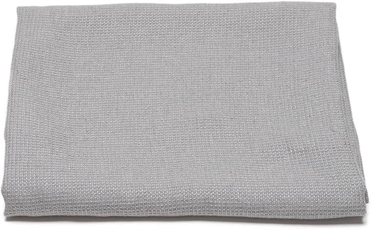 LinenMe 717902 Washed Linen Waffle Bath Towel, 30" x 51", Graphite