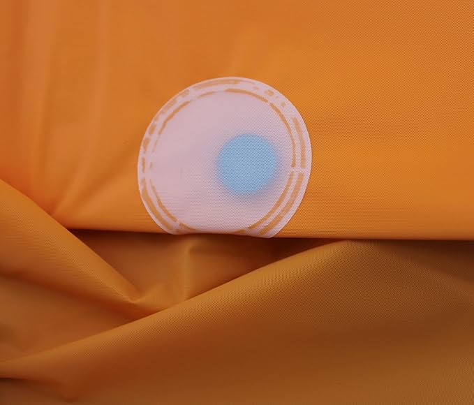 Dependable Industries inc. Essentials Premium 6 Gauge EVA Shower Curtain Liner - PVC Free Magnetized Bottom Odorless with Rustproof Grommets (Orange)