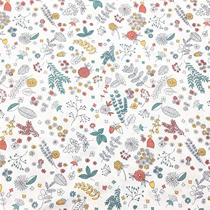 TAOSON 100% Cotton 300 Thread Count Body Pillow Cover Pillowcase Pillow Protector Cushion Cover with Zippers Only Cover No Insert (013 White Flower Leaves,21"x54") Fits 20 x 54 | 100% pure cotton full long body pillow case, white floral design, sturdy ...