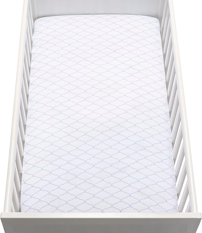 Newton Baby Fitted Crib Sheet (2-Pack) - Ultra Breathable and Soft, Organic Cotton, Fits All Standard Cribs, White Dreamweaver