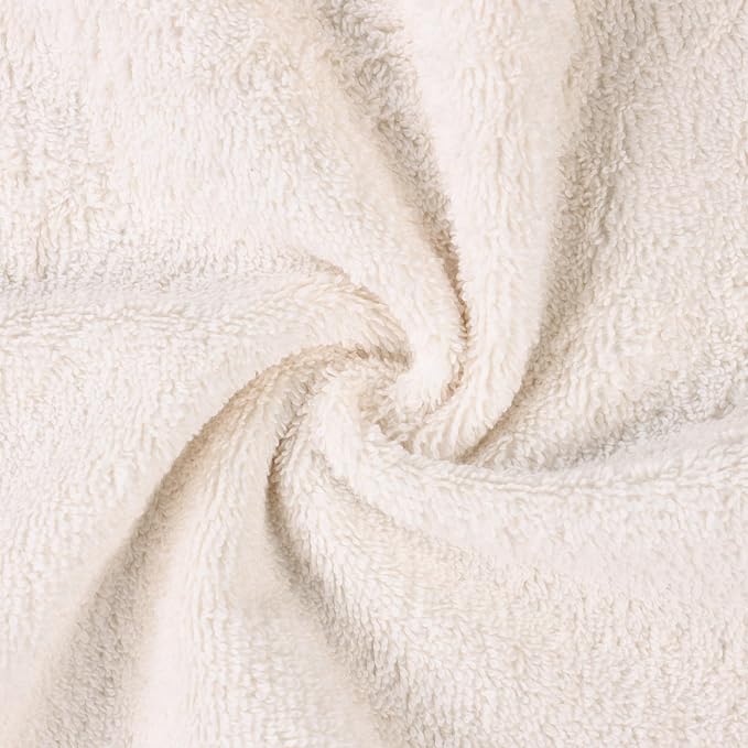 Superior Organic Cotton Solid Towel Set, 6PC, Ivory 6 Piece