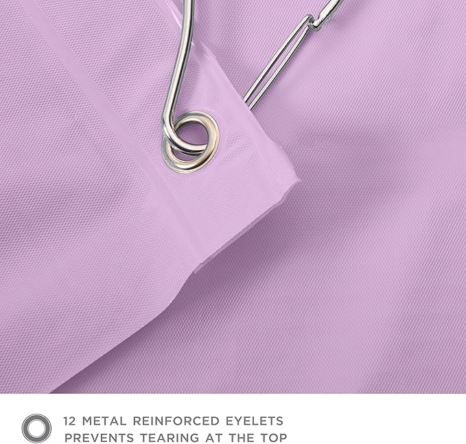 Bath Bliss PVC Heavy Weight Shower Curtain Liner | 4G | 70" x 72" | Rust Resistant Copper Grommets | Magnetic Hem | White