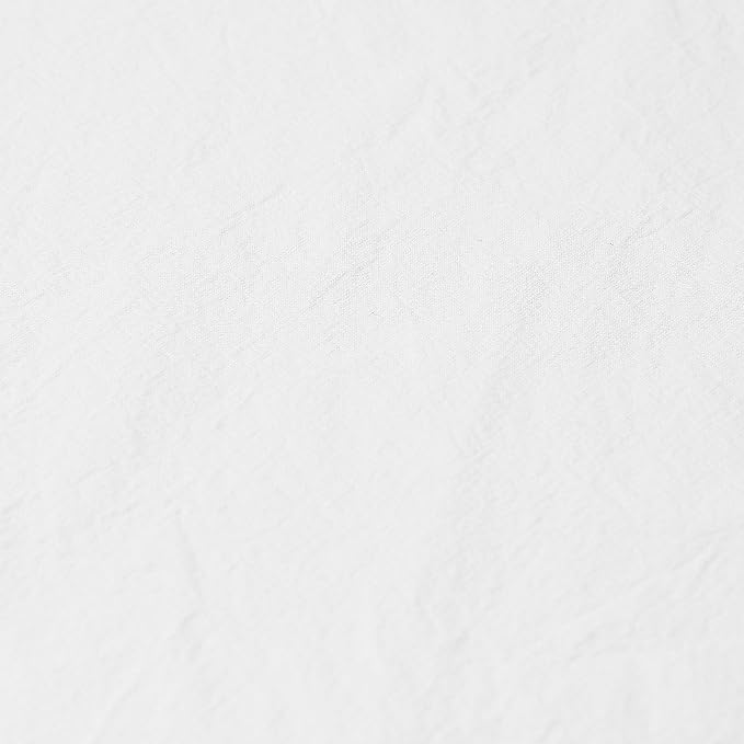 Archaeo Washed Cotton Twist Tab Curtain, 52" x 108", White