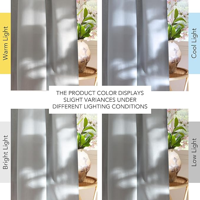 NICETOWN Linen Blend Light Cyan Curtains 84 inches Long, Rod Pocket & Back Tab Light Filtering Semi Sheer Window Treatments Privacy Added Drapes for Living Room, W55 x L84, 2 Panels
