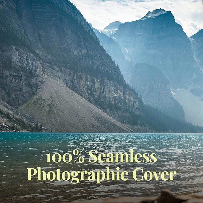 Photoreal Journal, 100% Recycled, Majestic Mountain, 9.75" x 7.75", 192 Pages Dotted Grid, Perfect Bound, FSC Certified, Made in USA