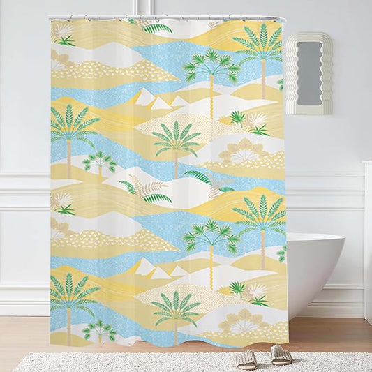 Plastic Shower Liner - Premium EVA 6G Shower Curtain Liner with Rustproof Grommets and 3 Weighted Magnets, Waterproof Shower Curtains for Bathroom (Cocoanut, 72" x 72")