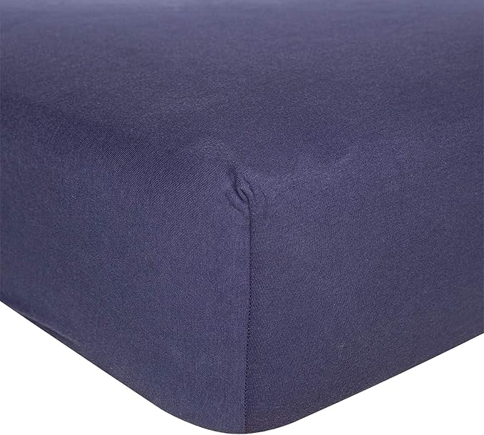 Burt's Bees Baby Essential Organic Cotton Fitted Crib Sheet, Breathable for Boy Girl Standard Crib & Toddler Mattresses