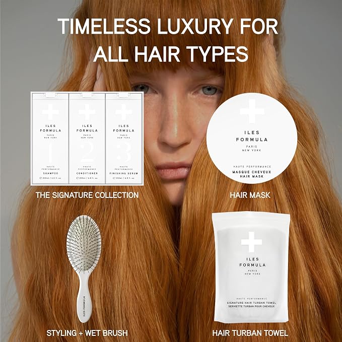 ILES FORMULA Hair Turban Towel – Ultra-Soft Microfiber Hair Towel Wrap for Fast Drying, Frizz Control & Breakage Protection – Large, Lightweight Hair Wrap for Short, Long & Curly – White