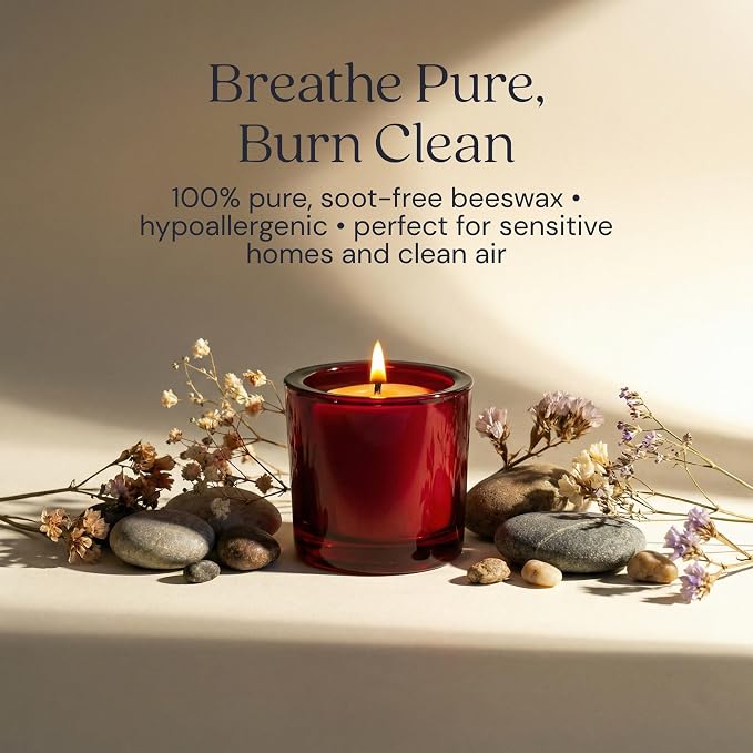 Bluecorn Beeswax Votive Candles, 100% Pure Natural Bees Wax, Yellow Votives, Clean Burning & Long Lasting (12+ Hours), Fragrance Free, Home Decor & Wedding Decorations, American Made, 18 Pack