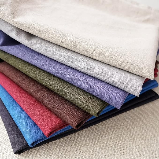 Jeanerlor Cotton Linen Square Decorative Throw Pillow Case Cushion Cover with Twin Needles Stitch on Edge, 12"x20"(30 x 50cm), 2 Pcs, Olive Green