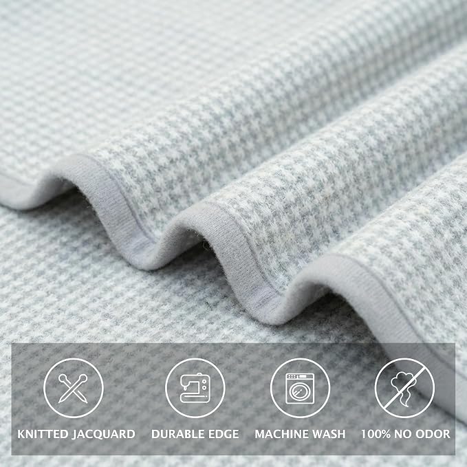 PuTian Merino Wool Camp Blanket - 36" x 63" Great for Bed Couch Camping Outdoors Travel Emergency -Large Warm Soft Washable Wool Throw