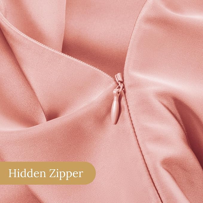 INFIIXSO Mulberry Silk Pillow Case King Size, Silk Pillowcase with Hidden Zipper 20"x36", Extraordinary Smooth and Soft Pillow Cases for Hair and Skin(Blush Pink, 1 Pack)