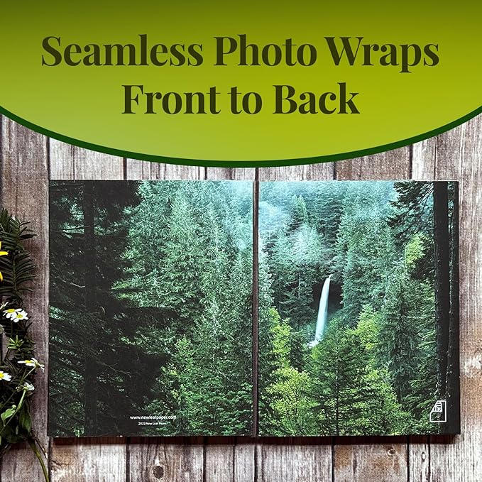 Photoreal Journal, 100% Recycled, Serene Forest, 9.75" x 7.75", 192 Pages Dotted Grid, Perfect Bound, FSC Certified, Made in USA