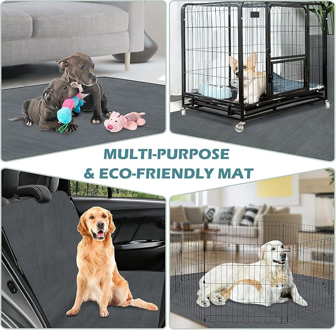 INVENHO Washable Pee Pads for Dogs 60"x48" Reusable Dog Pads Large Upgrade Non-Slip Dog Pee Pads Heavy Absorbency Puppy Pee Pads Quick Dry Whelping Pads/Waterproof Puppy Training Pad
