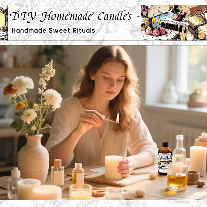 HIQILI Vanilla Cream Cake Fragrance Oil for Soap Making, Add to Dryer Balls | Perfect for Aromatic Air Freshener Spray & Home Diffusers Use, Premium Grade - 5.07 Fl Oz / 150 ML