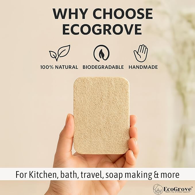 Loofah Sponges 100% All Natural BPA Free Loofah for Dishes, Face, Soap Making, Shower, Exfoliating Eco-Friendly Biodegradable 30 Pack Sponge (Luffah)