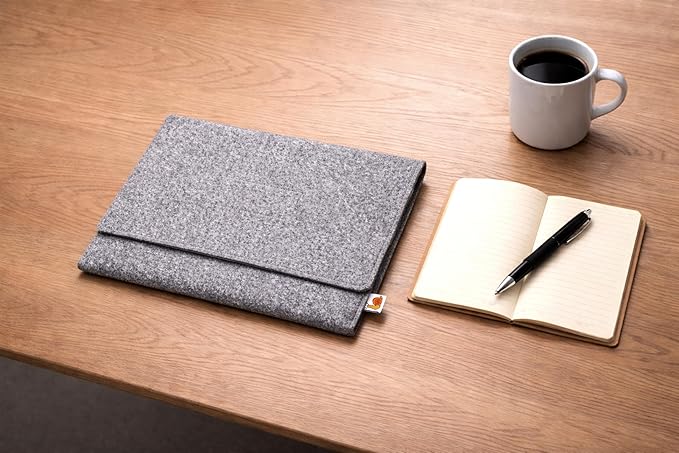 Handmade Felt Laptop Sleeve Compatible with MacBook Neo, MacBook Air & Pro 13–16"
