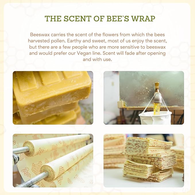 Bee's Wrap Beeswax Wraps for Food - 2 Pack of Assorted Beeswax Wraps - Snack Bag & Sandwich Wrap - Plastic Free Made in USA Reusable Natural Food Wrap - Under The Sea