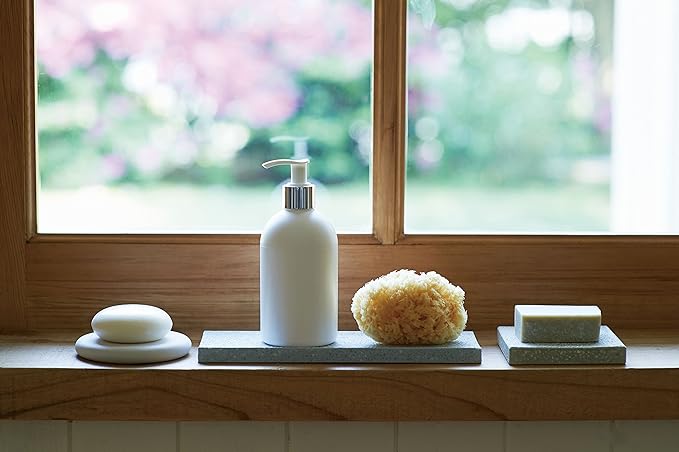 Soil diatomaceous Earth soap Dish Circle Blue