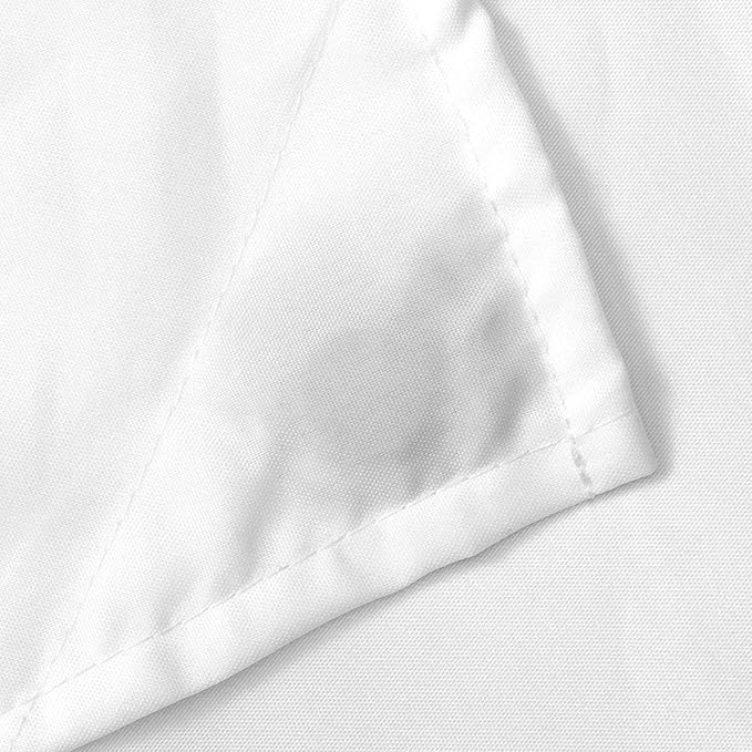 N&Y HOME Fabric Shower Curtain Liner Solid White with Magnets, Hotel Quality, Machine Washable