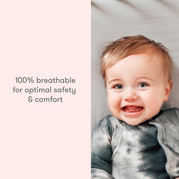 Newton Baby Fitted Crib Sheet (2-Pack) - Ultra Breathable and Soft, Organic Cotton, Fits All Standard Cribs, Oatmeal