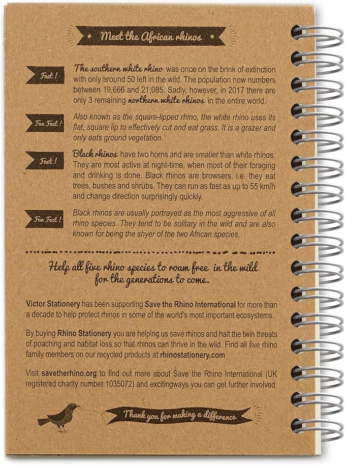 Rhino SRSE3-6 A6 Recycled Save the Notebook