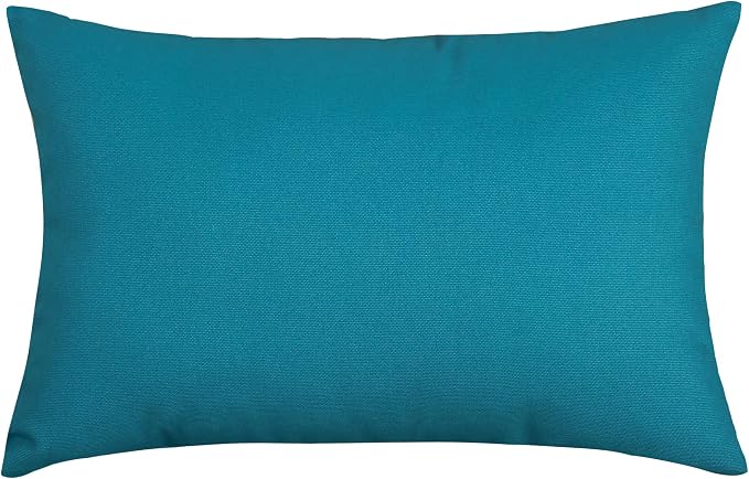 TangDepot 100% Cotton Solid Throw Pillow Cover 12x20 Blue Ashes | 100% cotton, same-color zip, machine wash & air dry. For living room, bedroom, office, car. 42 colors, 97 sizes. Cover only.