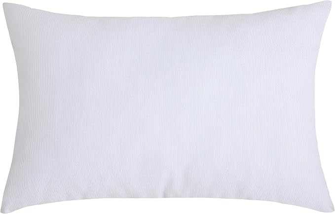 TangDepot Handmade Decorative Solid 100% Cotton Canvas Throw Pillow Covers/Pillow Shams, (12" x18" , White, 1 Count (Pack of 1)) | 100% cotton, same-color zip, machine wash & air dry. For living room, bedroom, office, car. 42 colors, 92 sizes. Cover only.
