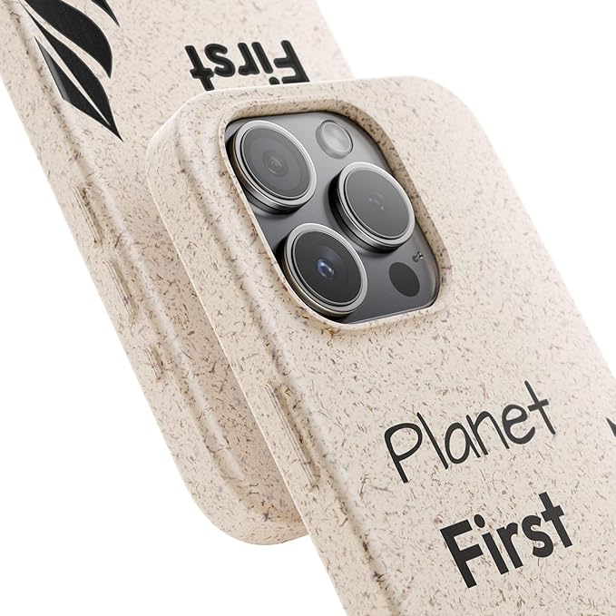 Eco-Friendly Biodegradable Phone Case - Planet First, Compatible with iPhone 16, 15, 14, & Samsung 22, 21, 20, All Versions