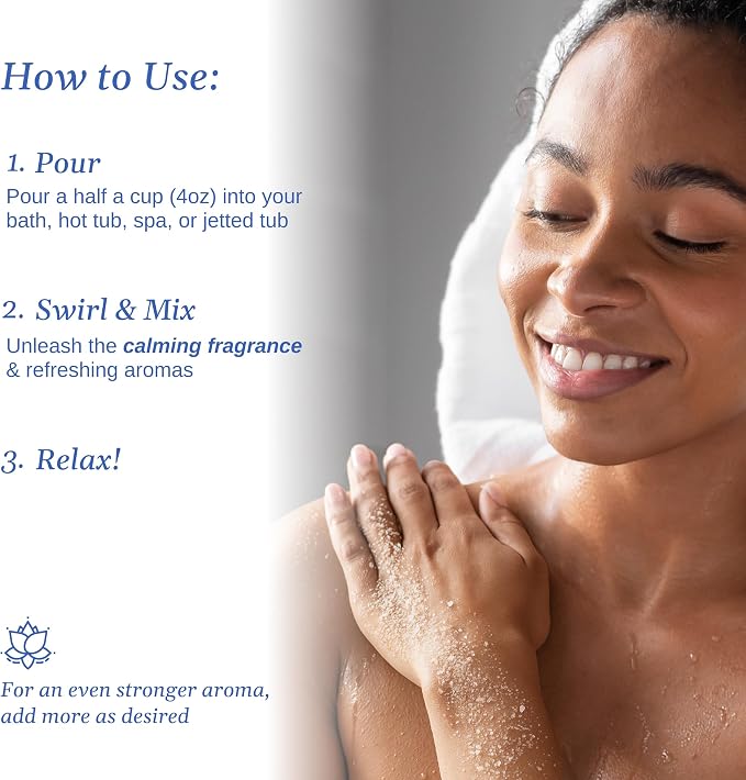 Relax Spa & Bath Aromatherapy Bath Salts for Hot Tub, Bath, or Spa, 2LB Bag Infused with Magnesium, Bath Salt for Soaking, Tropical Rain Scent